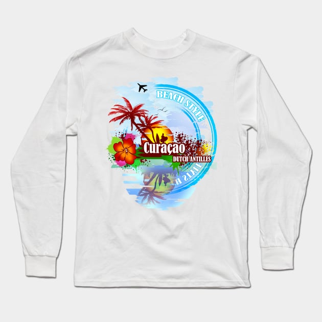 Curacao Dutch Antilles Long Sleeve T-Shirt by dejava